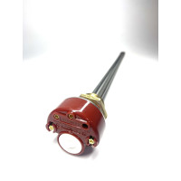 ТЭН на резьбе 1 ",2000 w, для алюминиевых батарей с терморегулятором,левая резьба